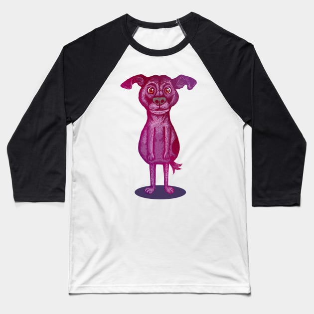 Courage the Cowardly Dog Baseball T-Shirt by Meek_Mik_PH